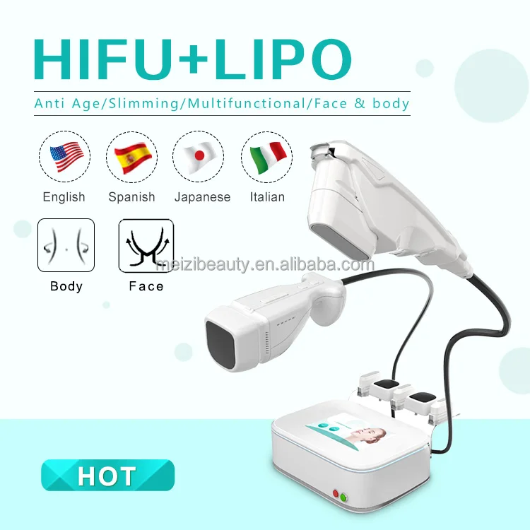 2 в 1 Мини Hifu Lipo цена для лица подтяжка кожи Liposonic потеря веса косметический аппарат с