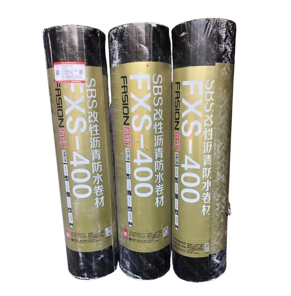 2022 Popular FENGXING 400 SBS Modified Bitumen Waterproofing Coiled Material Waterproof Membrane with High Quality