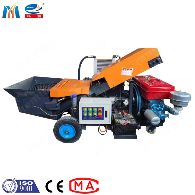 80 mm conveying pipes diesel concrete pump 19 mm aggregate pump for house floor build