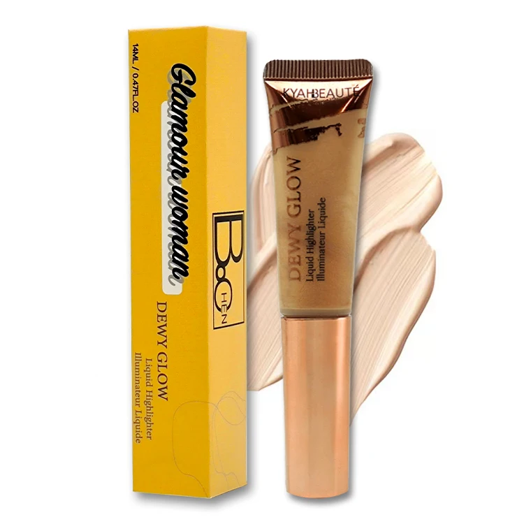 Vegan Mineral-Based Makeup Shimmer Body Face Glitter Liquid Natural Three-Dimensional Brightening Highlighter Sunscreen Feature