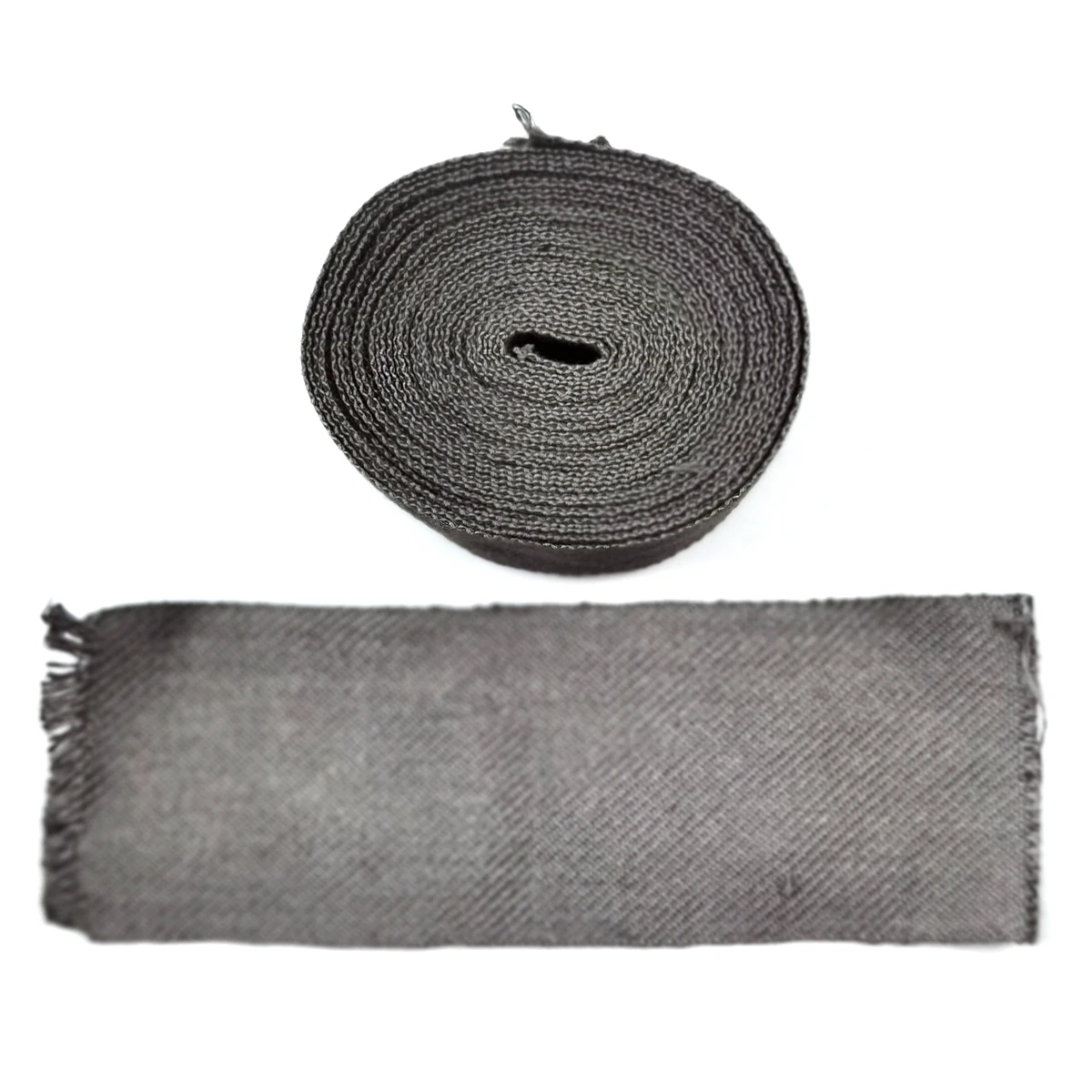 High toughness melt metal extract stainless steel fiber braided tape for mechanical conveyor electrostatic elimination
