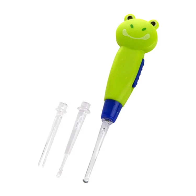 Cartoon Animal Ear Cleaner Wax Removal Tool Kit with Light, Earwax Cleaning Set Ear Spoon Picker For Newborn Infant And Toddler
