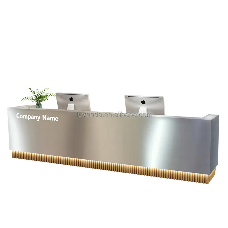 Unique White Reception Desk Zitai Customized color size logo white modern reception desk hotel beauty salon reception desks