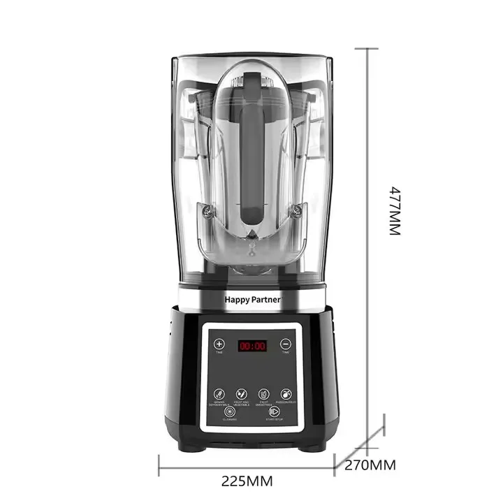 Happy Partner Top-Class  Large-Size 2.0-Liter High-Speed Commercial Mixer Ice Crusher Blender