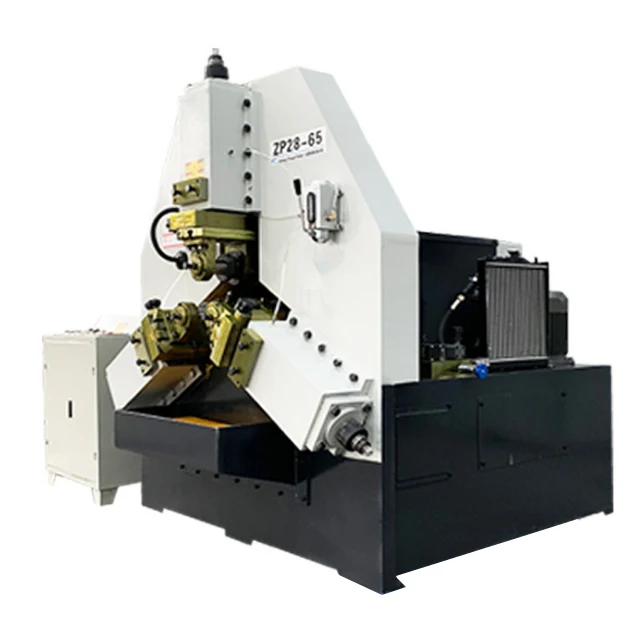 Good evaluation three shaft ZP28-65 model hydraulic 22-90mm steel pipe thread rolling machine manufacturer