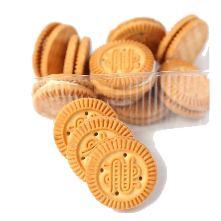 Chocolate and Coconut Flavour Cream Filling Sandwich Biscuit Cookie biscuit factory(80gr)