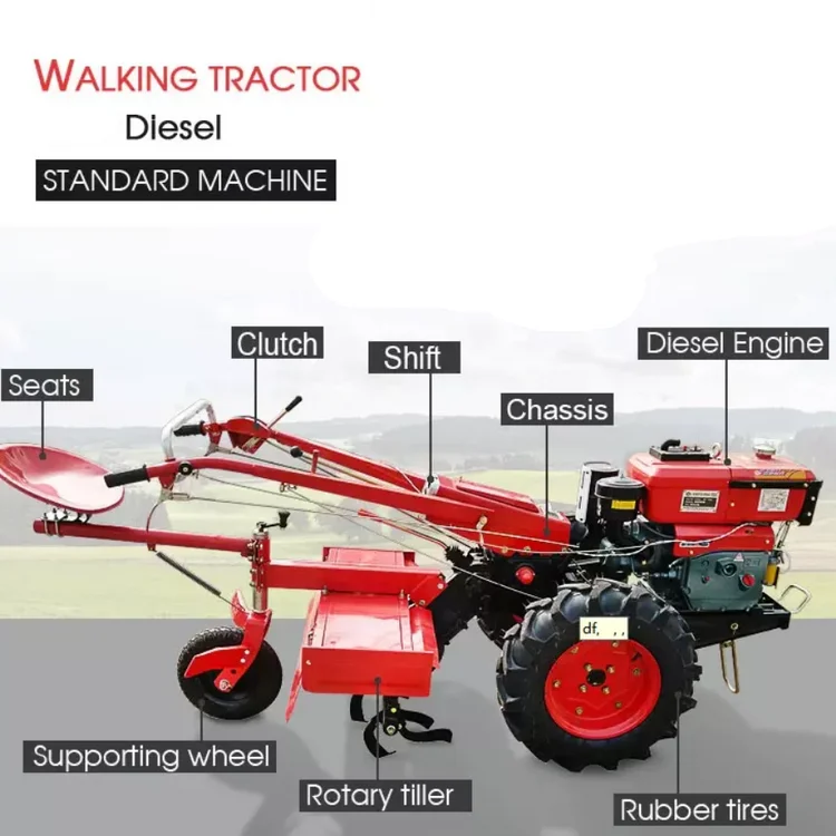 Agriculture products Diesel hand tiller machine Hand power tiller hand tractor tiller