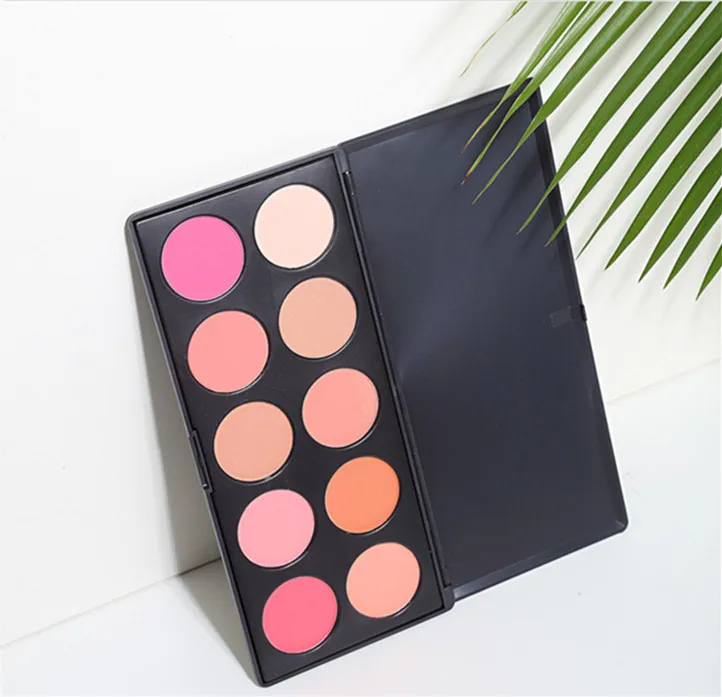 OEM natural customized palette blush private label cosmetics 10 colors makeup blusher