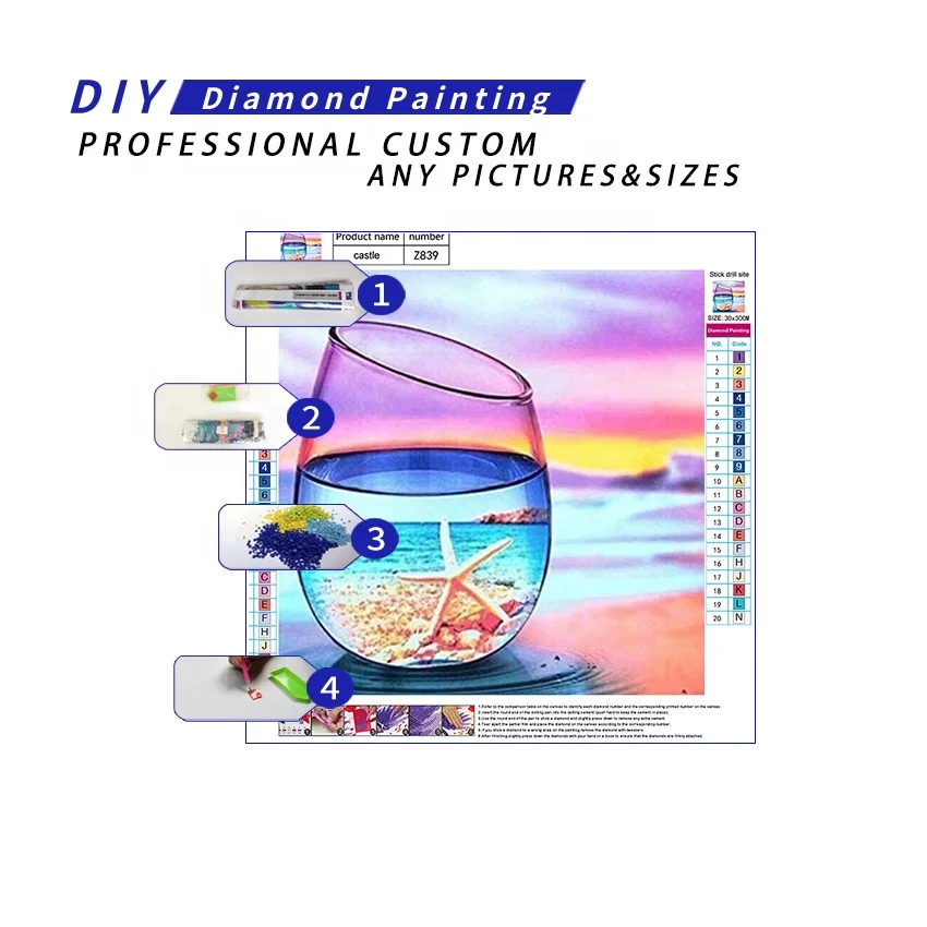 Sea View Diamond Painting Full Drill Bottle And Seascape Diamond Embroidery For Sale Landscape Rhinestone Art Picture Kit