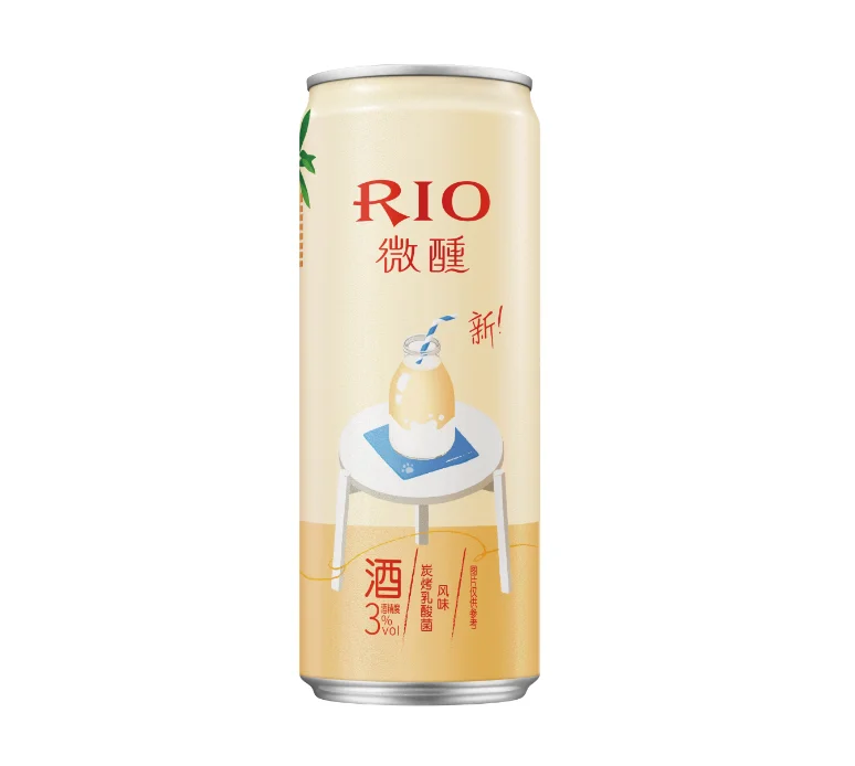 RIO cocktail alcoholic beverages fruit wine drink 3%Vol Champagne cocktail decoration drinking Aluminum 330ml bar party festive