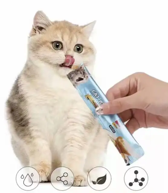 Factory Custom wholesale 15g Delicious Cat Bars Cat Treat Snack Wet Food