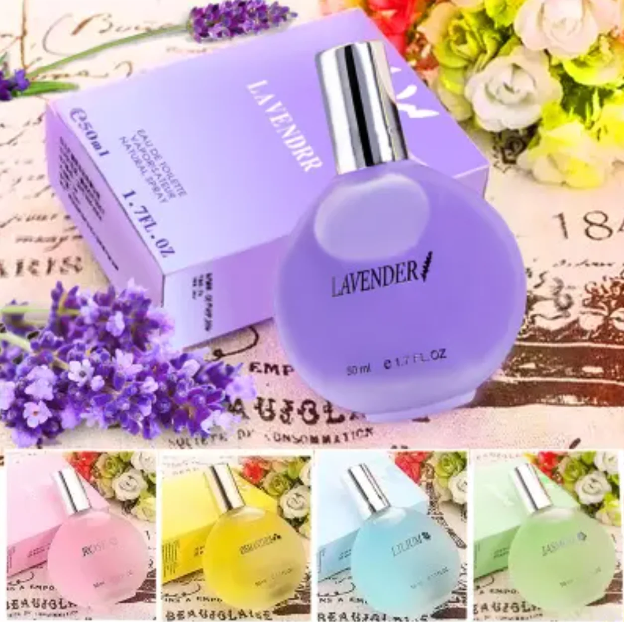 Perfume for Women Lasting Fragrance Osmanthus Lily Rose Lavender for Men