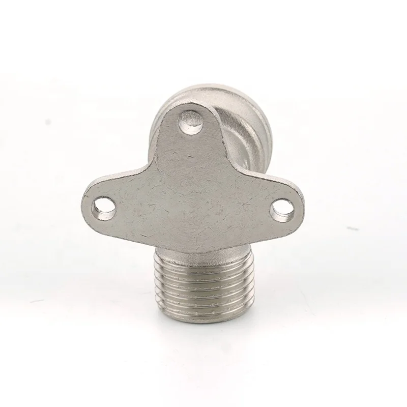 Professional china supplier internal thread water pipe fittings brass backplate elbow