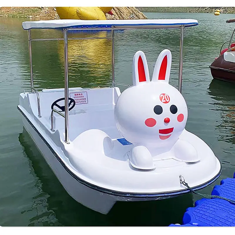 Maximize Safety and Fun with Customizable Multi-Colored Swan Pedal Boat for Two on Lakes - Perfect for Commercial Use