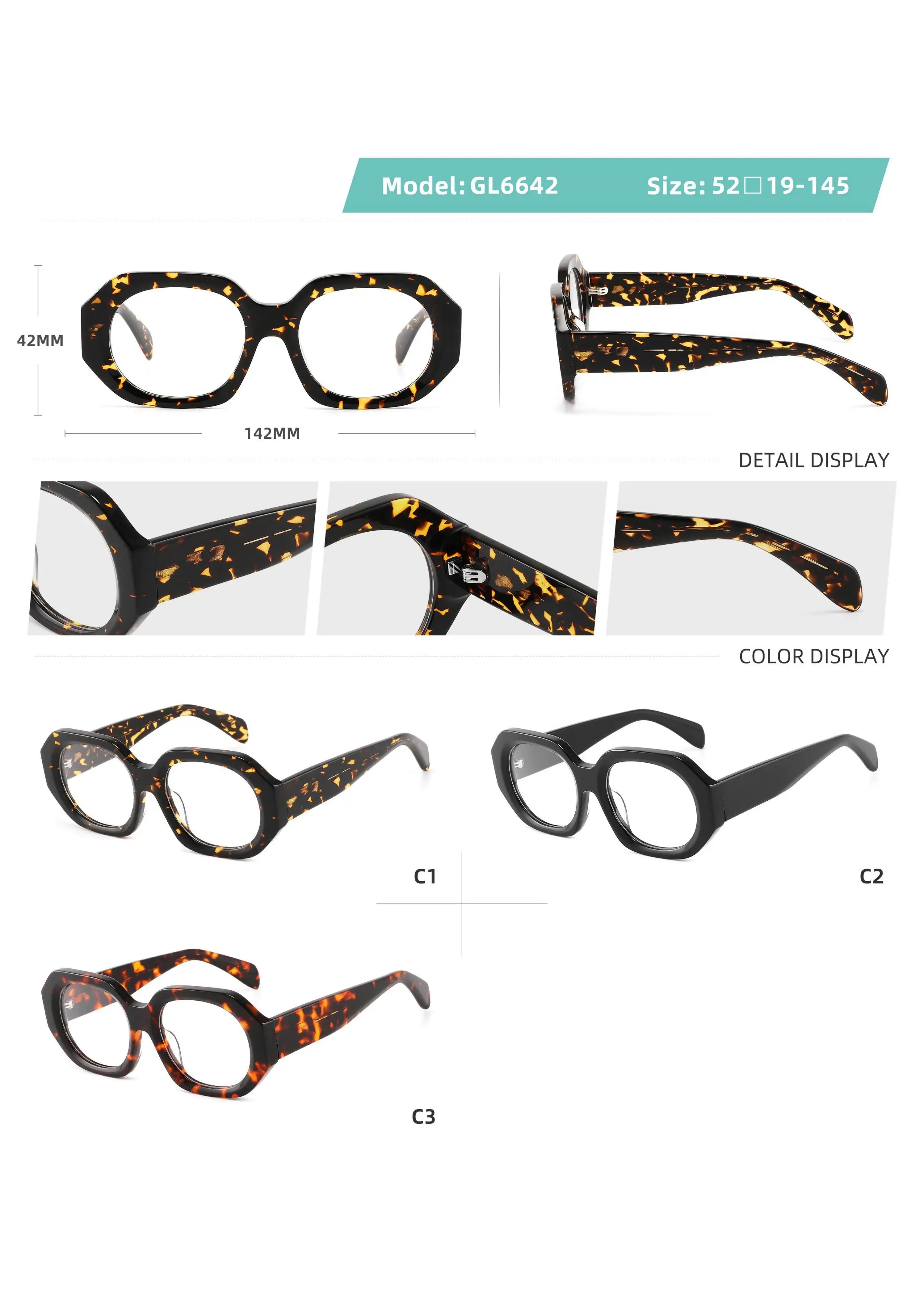 wholesale acetate optical unique frames acetate frame woman  man custom acetate eyewear small moq