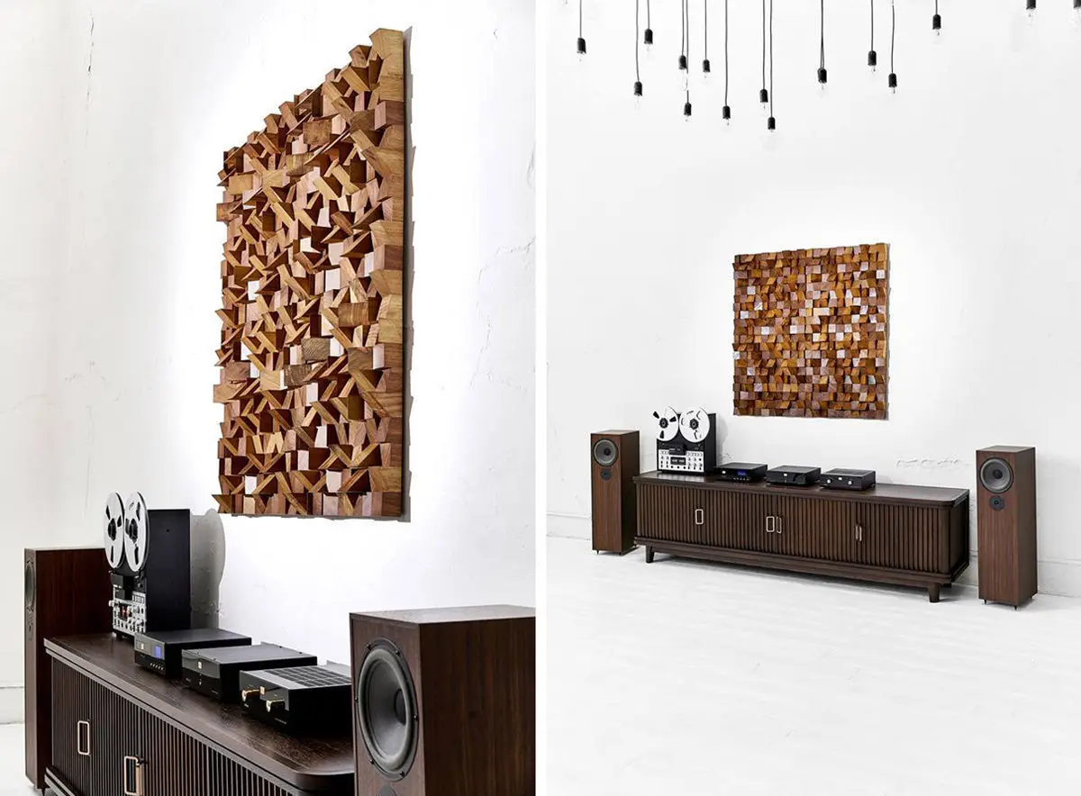 Diy 3D Wood Wall Sound Diffuser Plate Wooden Acoustic Panels