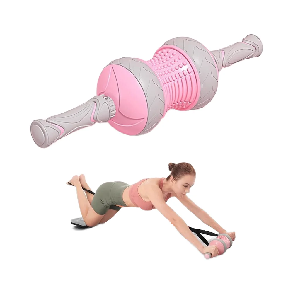Sports Home Exercise Wheel Abdominal Exercise Machine Roller Pulley Massage Roller Wheel Abdominal Muscle Training