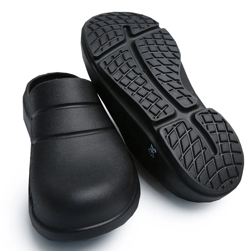 Wholesale antislip Non-slip crew steward kitchen chef safety brand hotel shoe shoes antiskid clog chef shoes manufacturer