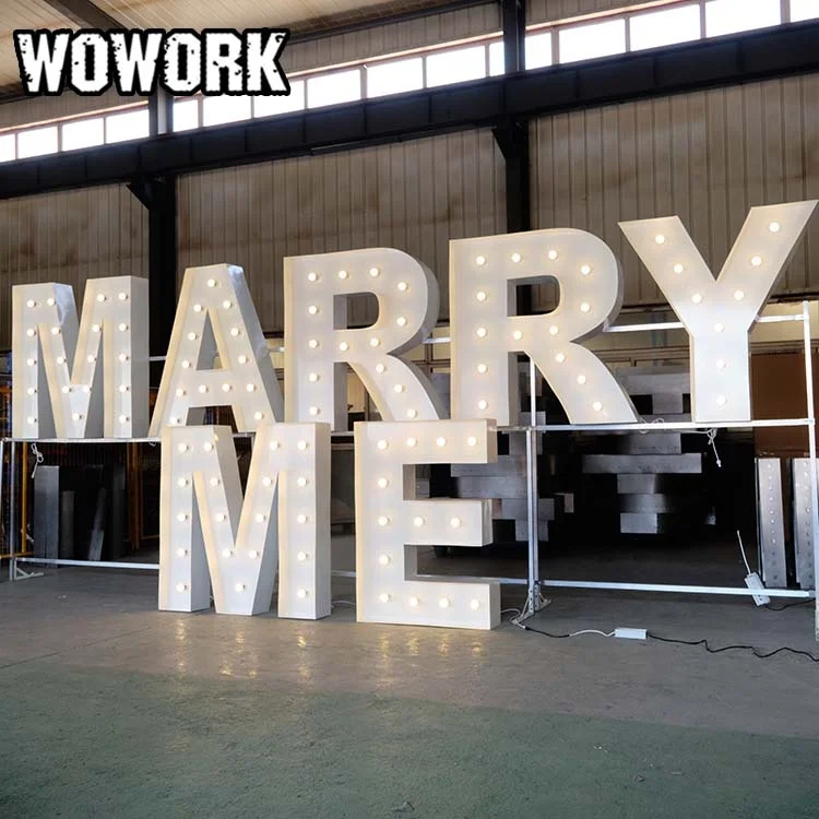 WOWORK Wholesale Marry Me Marquee Stacking Stand Rack for Letters Stack the Party Decoration