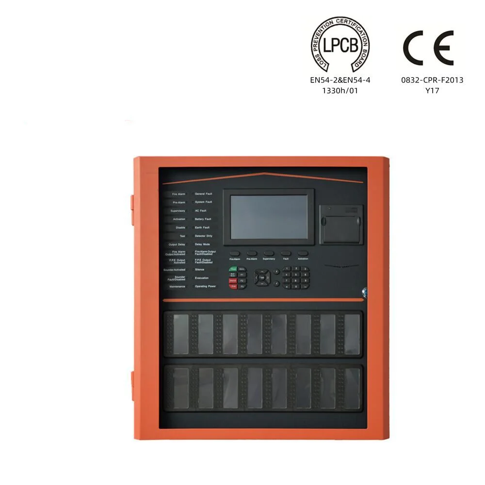 1-6 Loop Lpcb High Quality Addressable Fire Alarm Control System Panel 254 Devices In 1 Loop