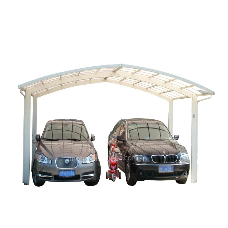 wholesale modern design cantilever arched polycarbonate roof metal aluminum frame carport/garages/car parking tent