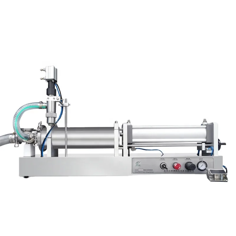 
Xiangbo factory produces a semi-automatic two-head horizontal paste filling machine that can fill 35 bottles in one minute. 