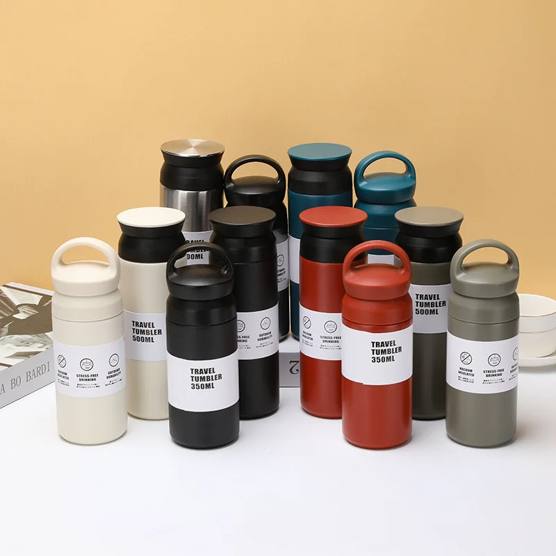Wholesale 350ml 500ml travel Outdoor Double Wall Insulated Vacuum Flask Stainless Steel Element Water Bottle Cup Mug Tumble