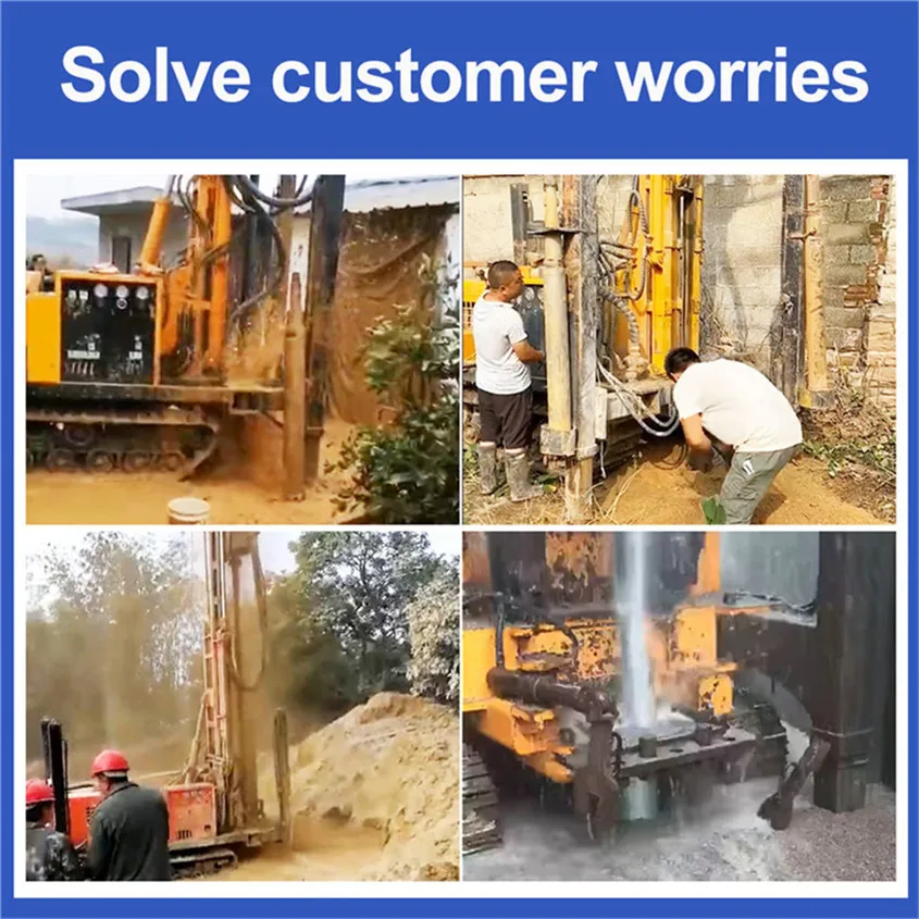 China Factory Crawler Mounted Mining Drilling Rig Portable Water Well Drilling Machine for sale