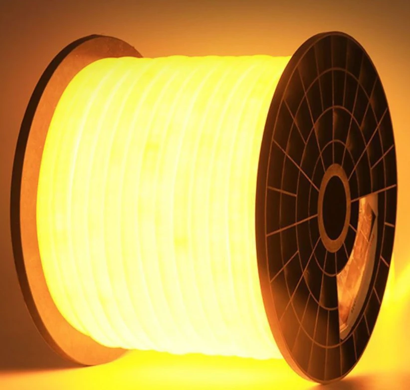 AC 220V LED Neon Flex Light 2835  round LED NEON LAMP IP65 PVC & Silicone Body 360 Degree Luminescence Outdoor Decoration