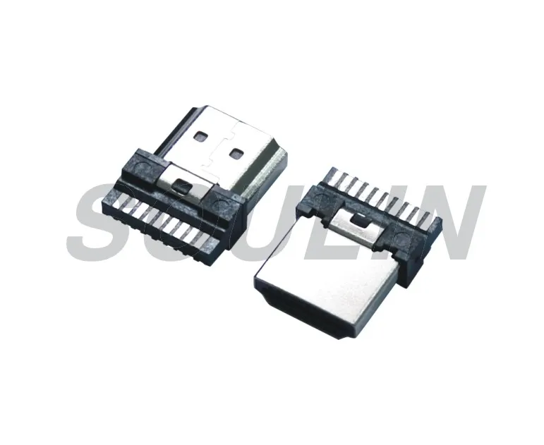 1080p видео разъем hdmi Тип Женский 19 pin вертикальный smt smd