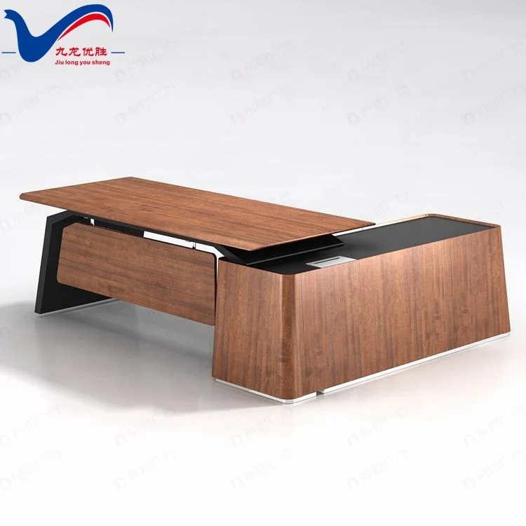Factory Manufacturer Bureau Moderne MFC Boss Office Desk High-end L Shape Director Table