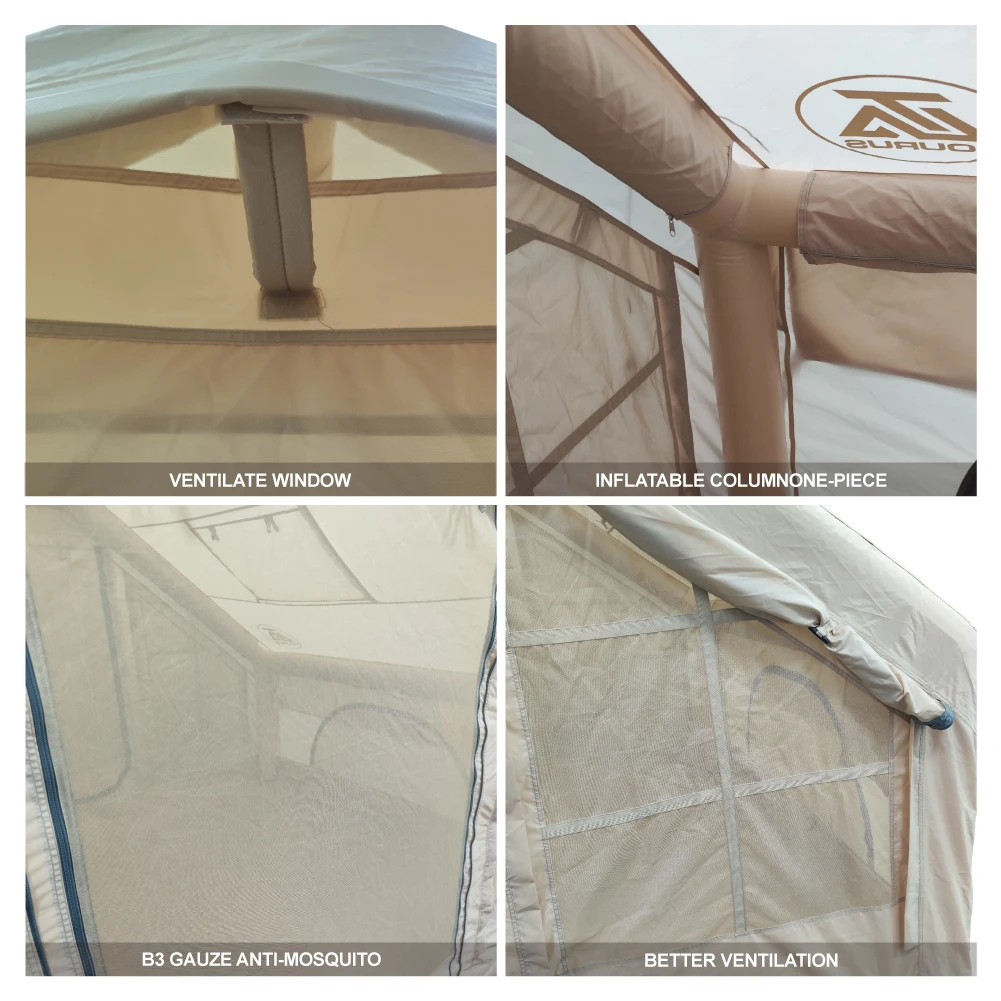 TOURUS Outdoor camping tent Large space camping inflatable tent