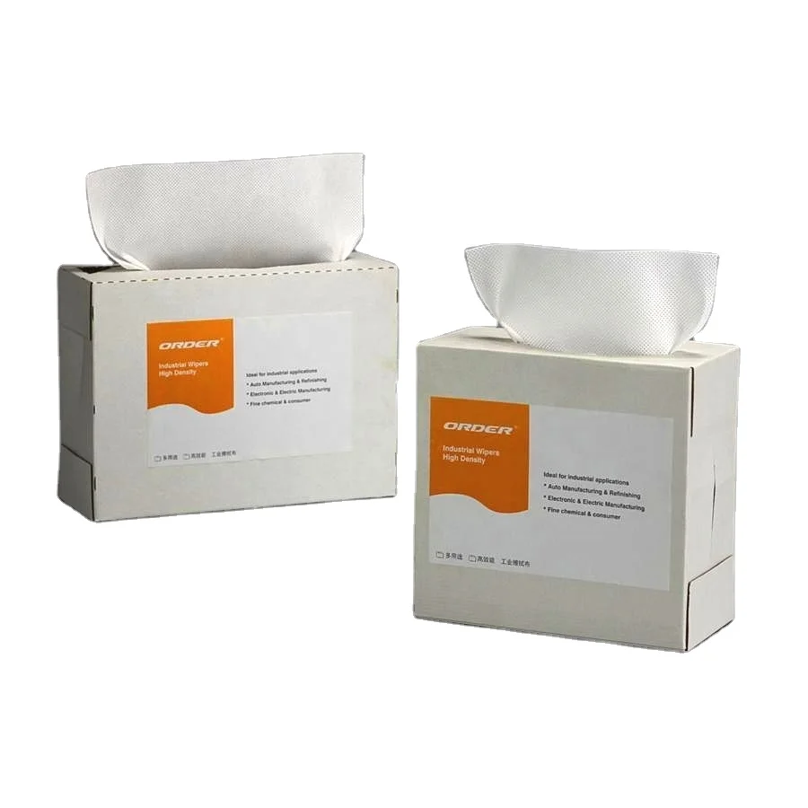 All new interfold white pop up box nonwoven meltblown pp industrial nonwoven cleaning wipes rags
