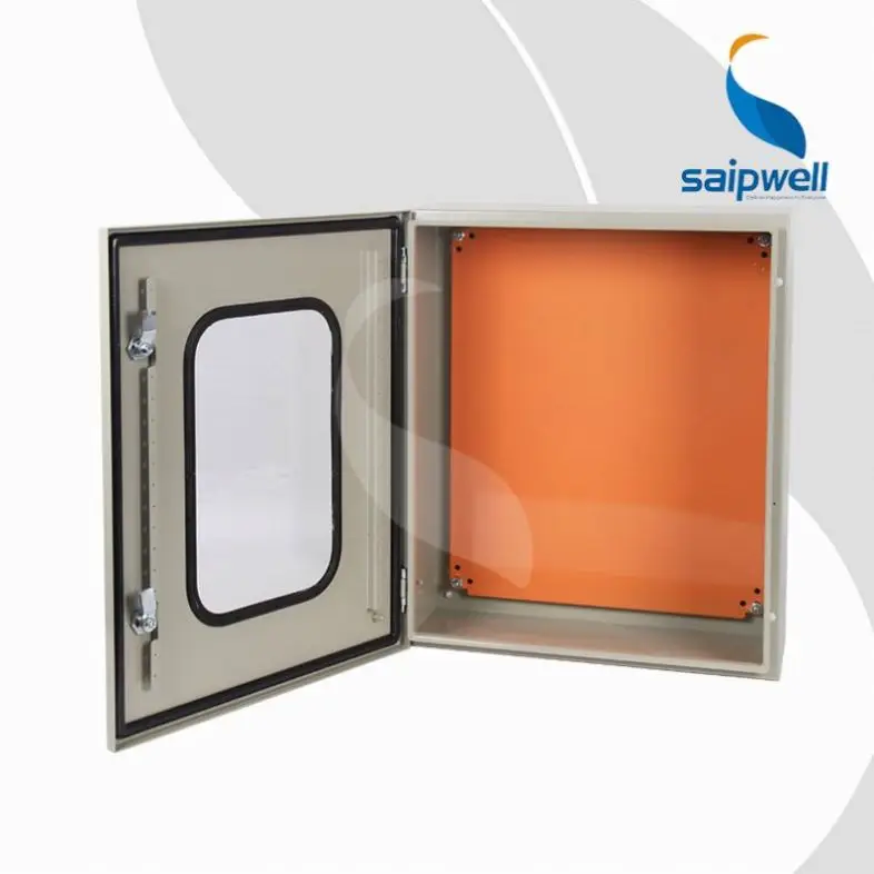Saipwell IP66 300*250*200mm Waterproof Metal Box Electrical Power Distribution Box Cold-rolled Steel Distribution Box