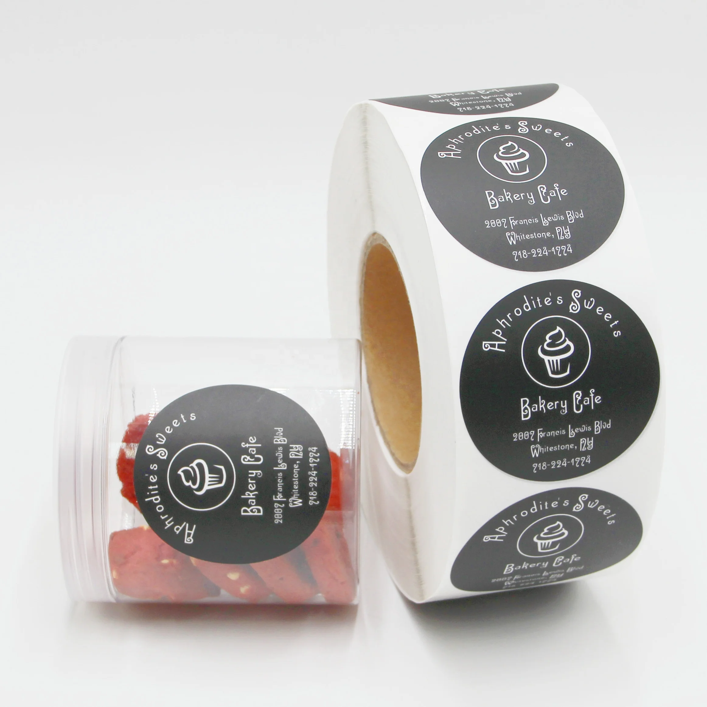 2 inch Round Label Customize Stickers Adhesive Paper Label Art Paper Matte Lamination Round Sticker for Food