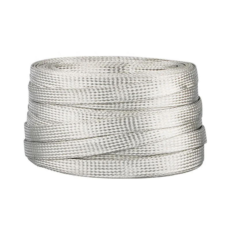 Fanke Customized Braided Busbar 10mm2  flat tin copper braid wire