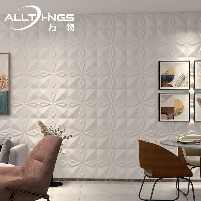 PVC 3D Wall Panels And Board for Improvement Interior House Decor papel de parede Ceilings Panel With Competitive Price
