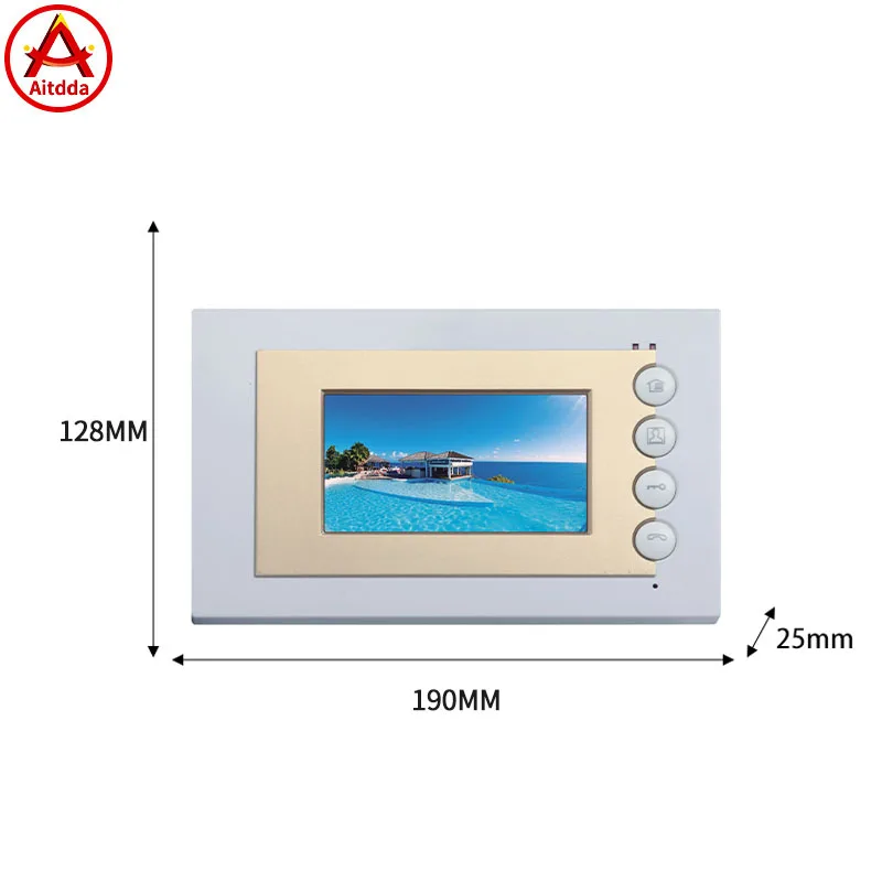Full digital Ip system Building door intercom telephone machine visual intercom monitoring Unit door video intercom