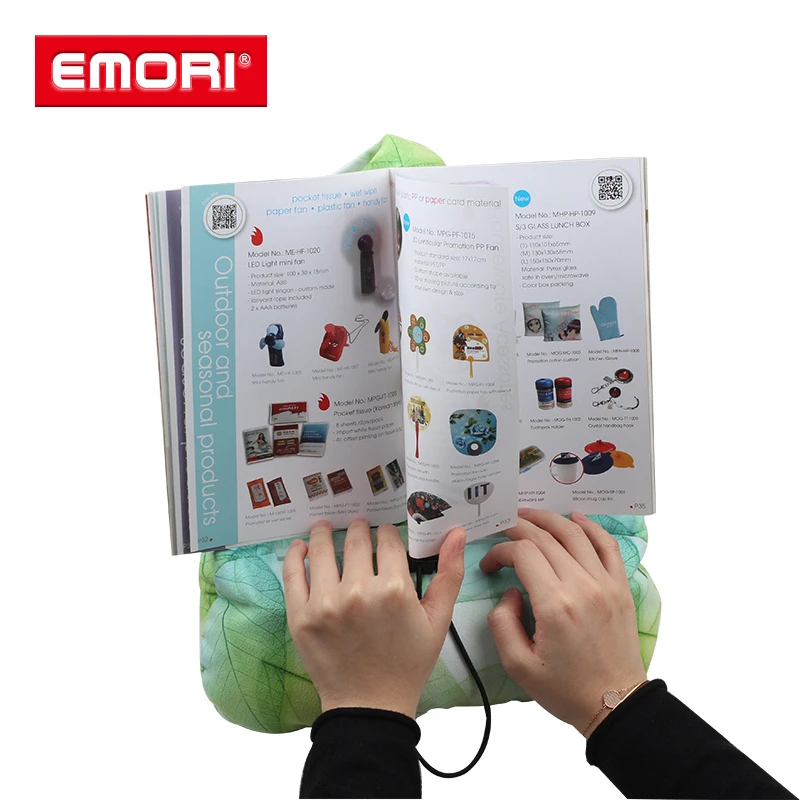  Hands Free Faux-suede Adjustable Book Stand Pillow Light Holder for iPad Magazine E-book Tablet