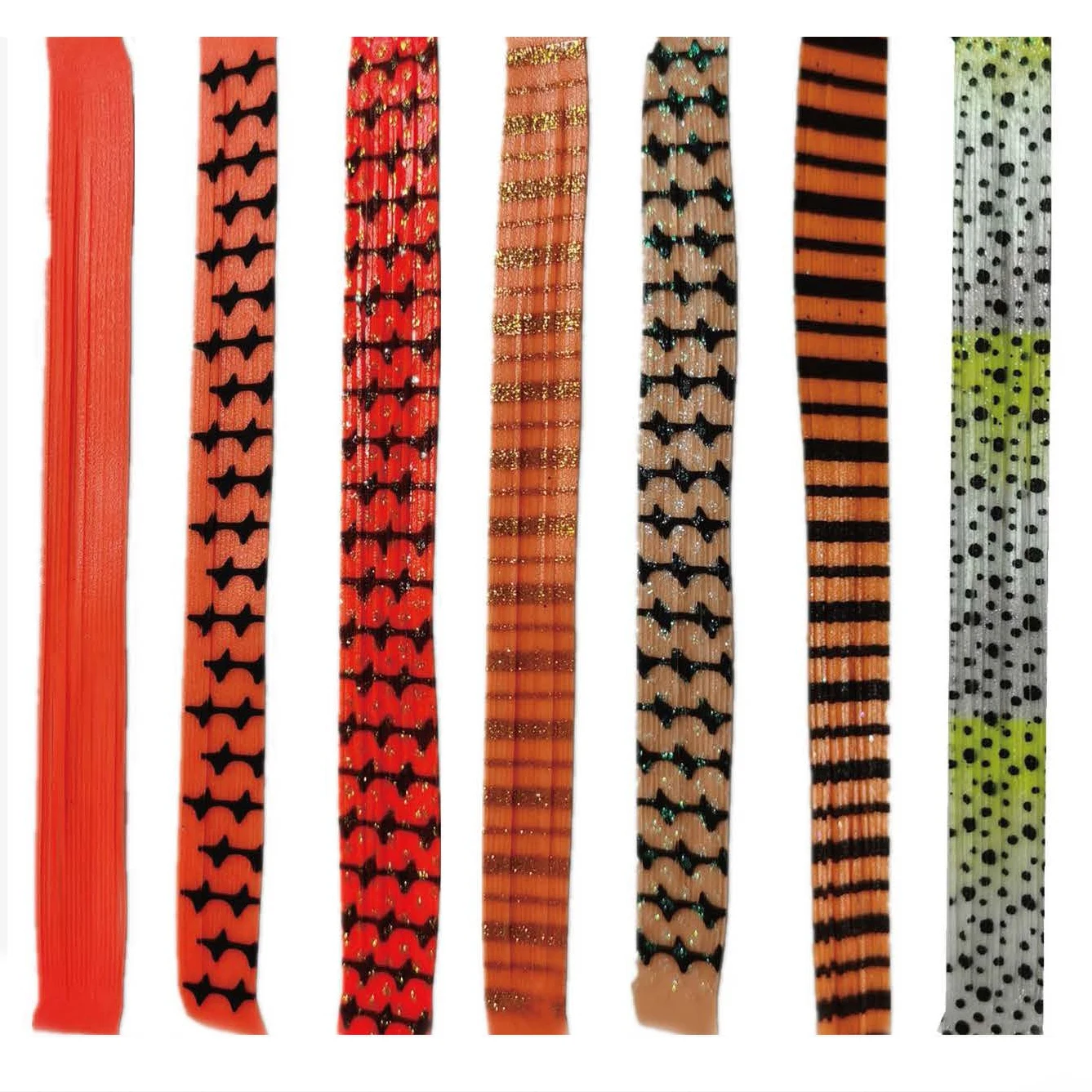 220 colors 25cm 18cm 15cm rubber skirt round Silicone Jig Skirts DIY Rubber Fishing Jig Lures fly tying leg