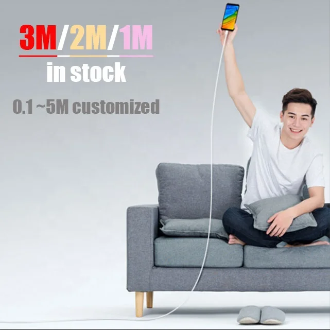 WIK-YT DDP длинные 10ft нейлоновый usb-кабель для зарядки и быстрой мобильного телефона кабель 3