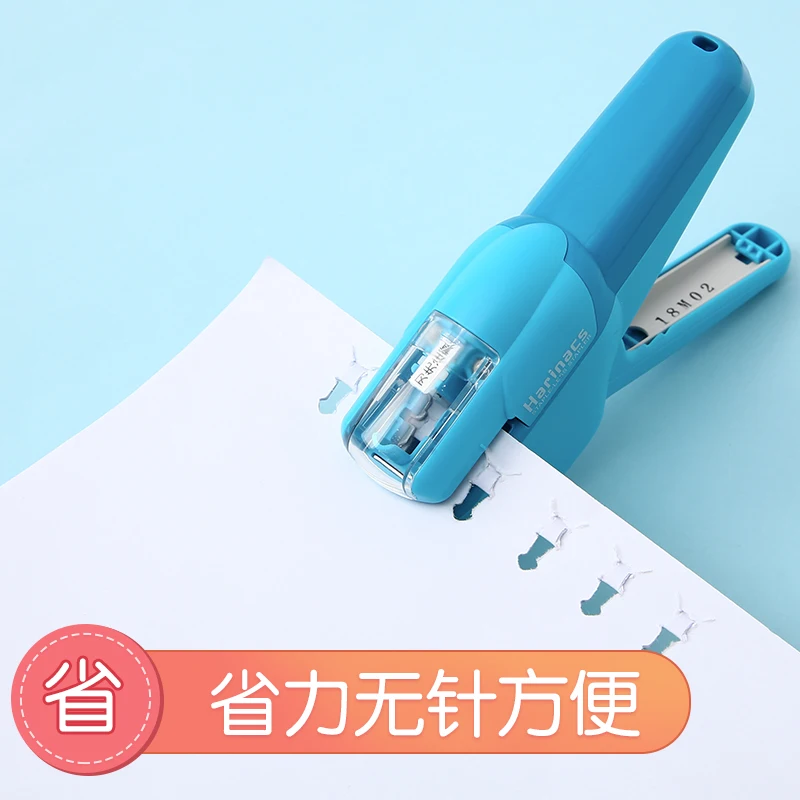 
Easy Use Safe KOKUYO Harinacs SLN-MSH110 Staple-Free Stapler Creative Staple-less Manual Stapler 