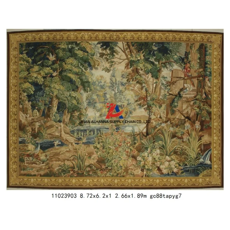 New design French Aubusson Tapestry Vintage Antique 18th C. Style Hand Woven Wall Hanging for wholesales