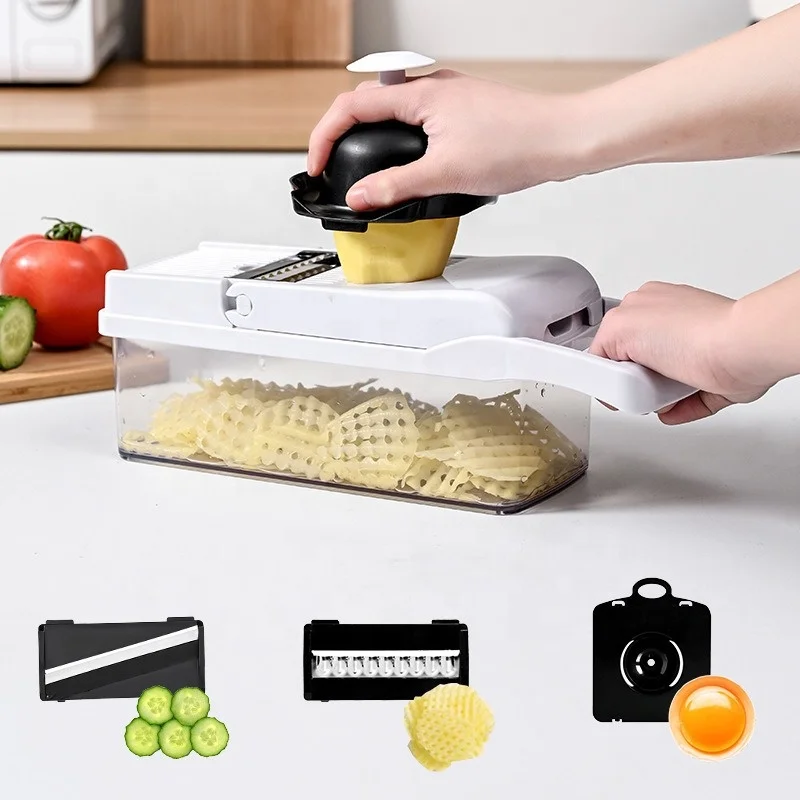 15/22/26PCS Vegetable Chopper Mandoline Onion Slicer Dicer Vegetable Cutter Spiralizer Shredder Kitchen Mandoline Slicer