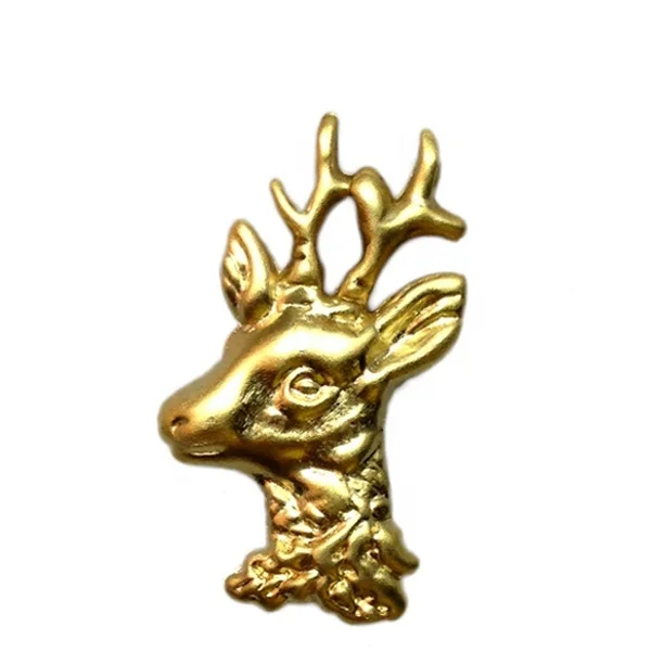 Custom Wine Label Aluminum Metal Sticker Luxury Soft Tin Fish Eagle Goat Deer Whiskey Vodka Labels for bottles Sticker