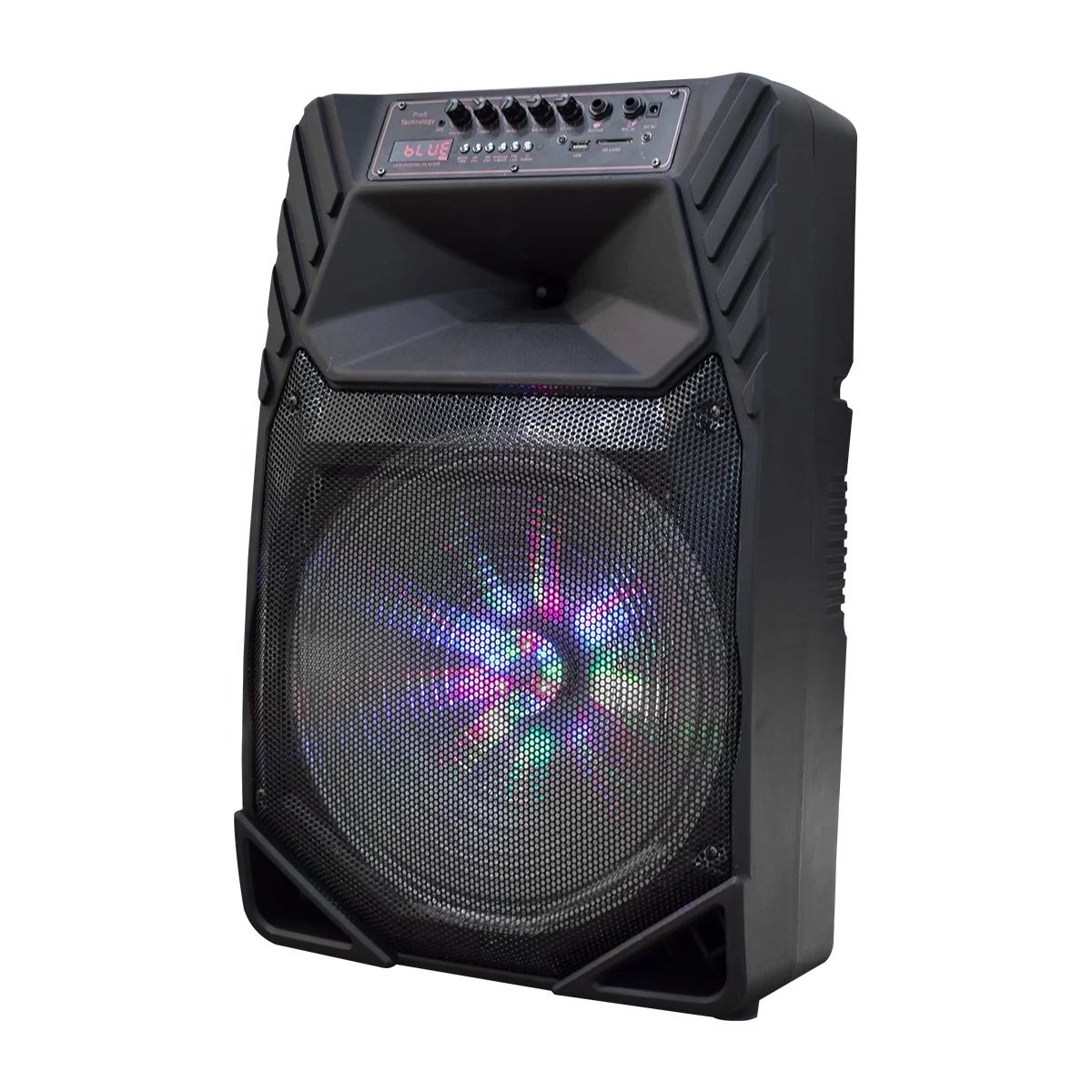 LEISOUND 15 Inch  High density Rechargeable Battery Powered Speaker
