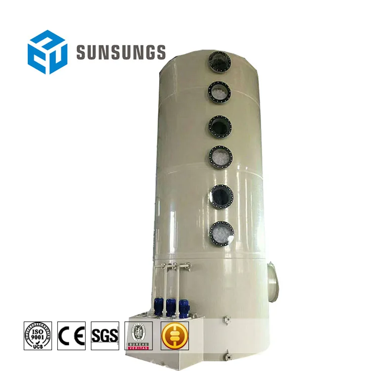 
PP/FRP spray tower and scrubber with large air volume 
