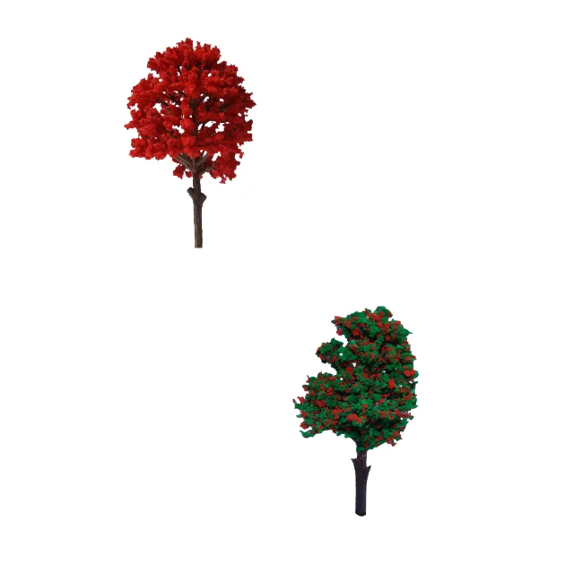 Строительная масштабная модель из материала, модель дерева, поезд, модель дерева, песочного стола, дерево