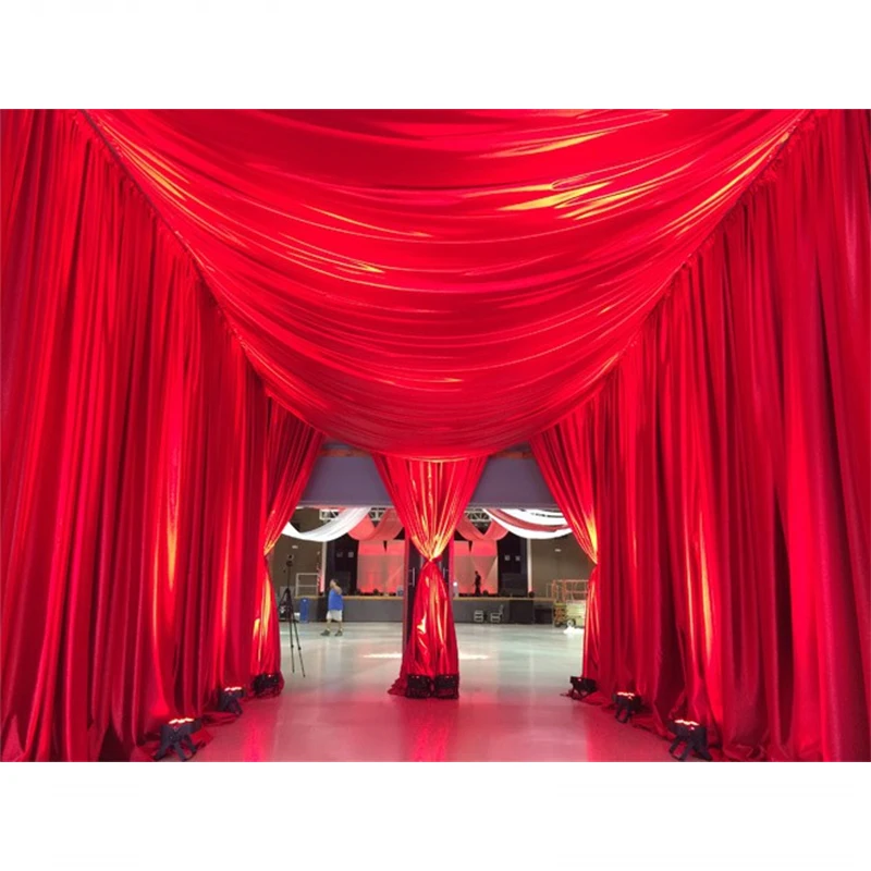 Pipe and Drape Exhibit Equipment 6ft-20ft Adjustable BackDrop Curtain Wall Kit   Trade Shows Weddings Displays Conventions