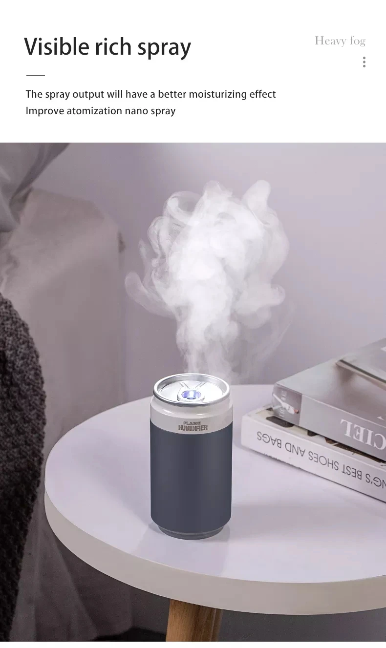 Новый дизайн Usb банки пламени увлажнитель стол для дома и офиса портативный смарт-мини-охладитель воздуха автомобиля